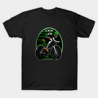 Marital Humor, Spousal Approval Cyclist Design T-Shirt